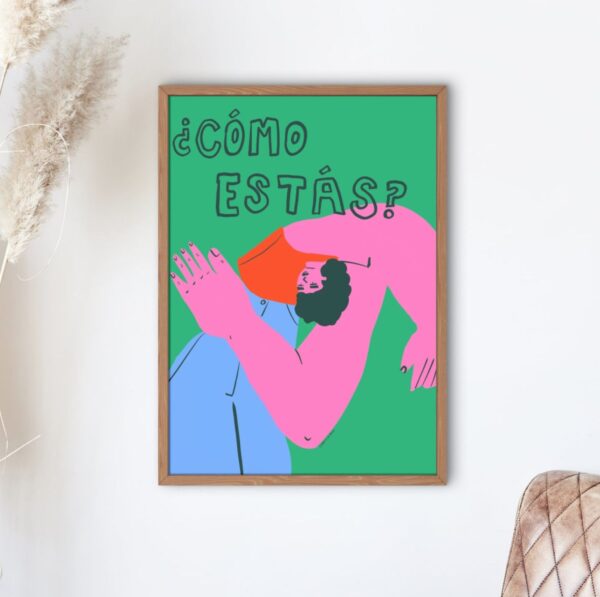 Combo 3 Prints A3: Hola - Chau + como estas + ni idea - Imagen 3
