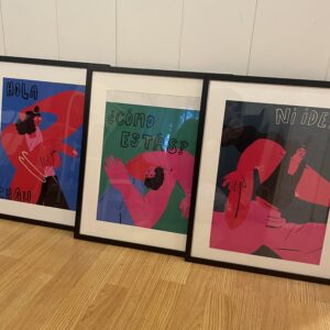 Combo 3 Prints A3: Hola - Chau + como estas + ni idea