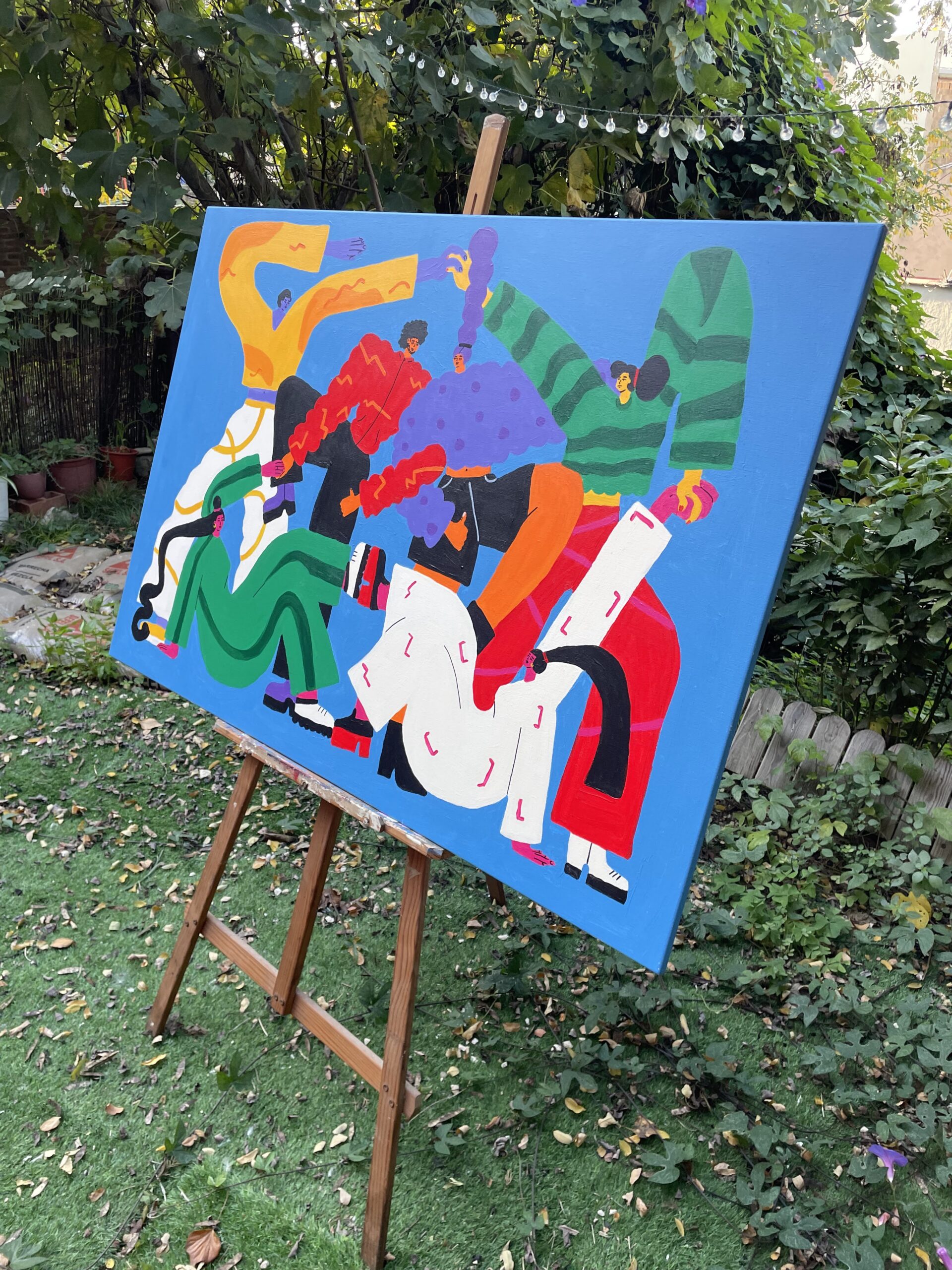 Painting for Unbound Philanthropy NewYork